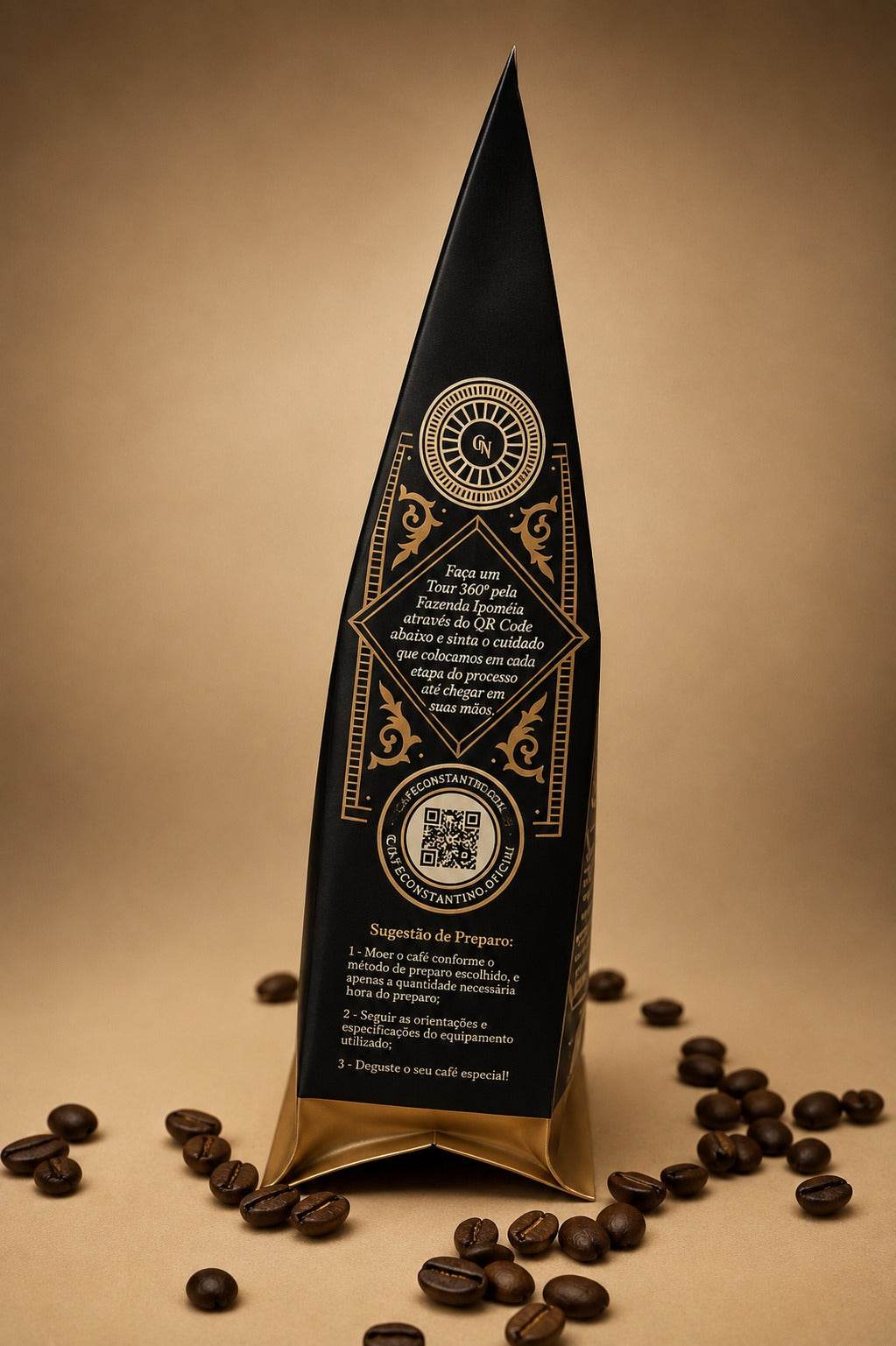 Café Especial Constantino 250g Pacote Torrado em Grãos 100% Arábica